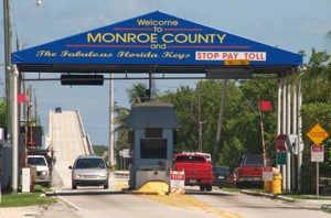Normally $1, the northbound toll for the Card Sound Bridge is to be suspended from noon to 10 p.m. Sunday, July 8.
